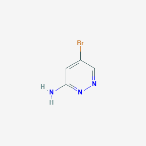 molecular formula C4H4BrN3 B1445318 5-溴吡哒嗪-3-胺 CAS No. 1187237-00-8
