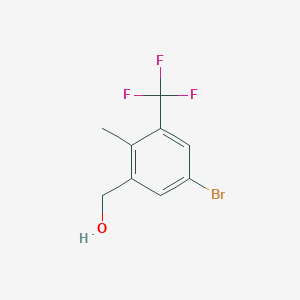 molecular formula C9H8BrF3O B1445325 [5-Bromo-2-methyl-3-(trifluoromethyl)phenyl]methanol CAS No. 1266728-52-2