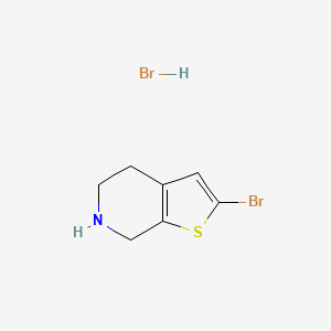 molecular formula C7H9Br2NS B1445326 2-溴-4H,5H,6H,7H-噻吩并[2,3-c]吡啶氢溴酸盐 CAS No. 1423033-44-6