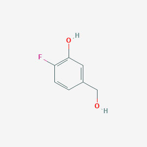 molecular formula C7H7FO2 B1445330 2-Fluoro-5-(hydroxymethyl)phenol CAS No. 934241-78-8