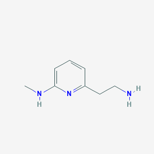 molecular formula C8H13N3 B1445333 6-(2-aminoethyl)-N-methylpyridin-2-amine CAS No. 1227095-55-7