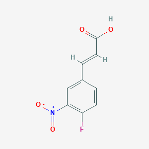 molecular formula C9H6FNO4 B1445334 (E)-3-(4-Fluoro-3-nitrophenyl)acrylic acid CAS No. 320339-00-2