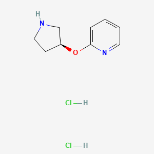 molecular formula C9H14Cl2N2O B1445335 (S)-2-(pyrrolidin-3-yloxy)pyridine dihydrochloride CAS No. 1029715-21-6