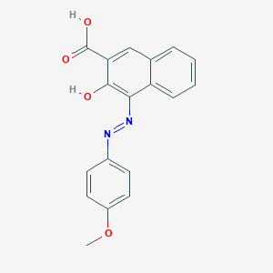 4-[2-(4-Methoxyphenyl)hydrazinylidene]-3-oxo-3,4-dihydronaphthalene-2-carboxylic acid