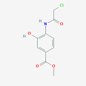 molecular formula C10H10ClNO4 B1445340 Methyl 4-[(chloroacetyl)amino]-3-hydroxybenzoate, tech CAS No. 142165-99-9