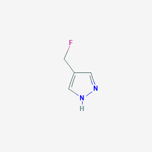 molecular formula C4H5FN2 B1445341 4-(fluoromethyl)-1H-pyrazole CAS No. 881178-93-4