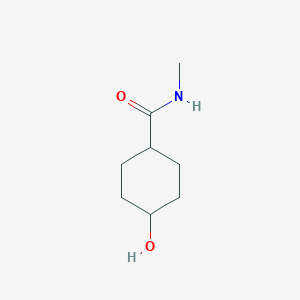 molecular formula C8H15NO2 B1445342 trans 4-Hydroxycyclohexanecarboxylic acid methylamide CAS No. 2090688-94-9
