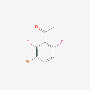 molecular formula C8H5BrF2O B1445349 1-(3-Bromo-2,6-difluorophenyl)ethanone CAS No. 1387634-87-8