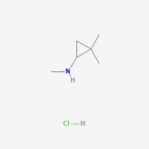 molecular formula C6H14ClN B1445351 N,2,2-三甲基环丙-1-胺盐酸盐 CAS No. 1795279-04-7