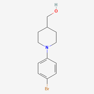 B1445356 [1-(4-Bromo-phenyl)-piperidin-4-yl]-methanol CAS No. 1296224-87-7