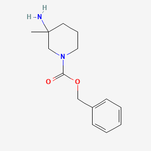 molecular formula C14H20N2O2 B1445358 苄基 3-氨基-3-甲基哌啶-1-羧酸酯 CAS No. 174543-80-7