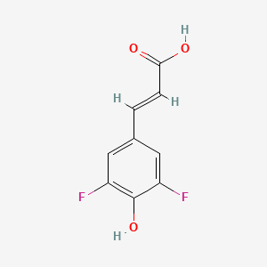 molecular formula C9H6F2O3 B1445359 3,5-二氟-4-羟基肉桂酸 CAS No. 1262019-00-0