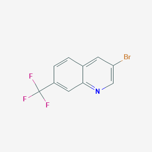molecular formula C10H5BrF3N B1445366 3-溴-7-(三氟甲基)喹啉 CAS No. 1215768-16-3