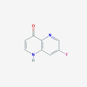 molecular formula C8H5FN2O B1445372 7-Fluoro-1,5-naphthyridin-4-ol CAS No. 1437790-06-1