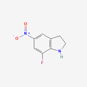 molecular formula C8H7FN2O2 B1445374 7-氟-5-硝基吲哚 CAS No. 1268816-57-4