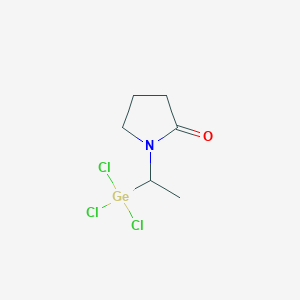 molecular formula C6H10Cl3GeNO B14453755 1-[1-(Trichlorogermyl)ethyl]pyrrolidin-2-one CAS No. 74656-41-0