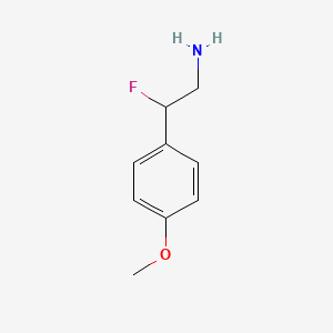 molecular formula C9H12FNO B1445379 2-氟-2-(4-甲氧基苯基)乙胺 CAS No. 1555443-48-5