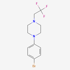 B1445381 1-(4-Bromophenyl)-4-(2,2,2-trifluoroethyl)piperazine CAS No. 1374342-27-4