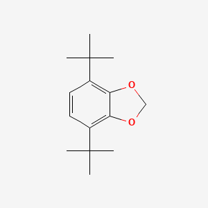 molecular formula C15H22O2 B14453858 1,3-Benzodioxole, 4,7-bis(1,1-dimethylethyl)- CAS No. 76588-54-0