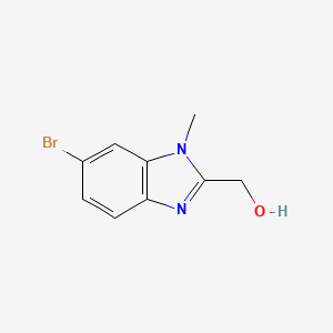 molecular formula C9H9BrN2O B1445396 1H-苯并咪唑-2-甲醇，6-溴-1-甲基- CAS No. 958863-32-6