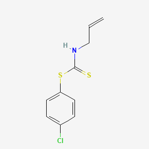 molecular formula C10H10ClNS2 B14453977 p-Chlorophenyl allyldithiocarbamate CAS No. 72024-55-6