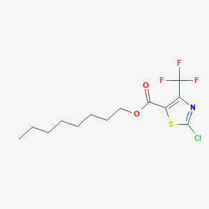 molecular formula C13H17ClF3NO2S B14453984 Octyl 2-chloro-4-(trifluoromethyl)-1,3-thiazole-5-carboxylate CAS No. 72939-78-7