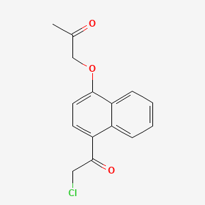 1'-Acetonaphthone, 4'-(acetonyloxy)-2-chloro-