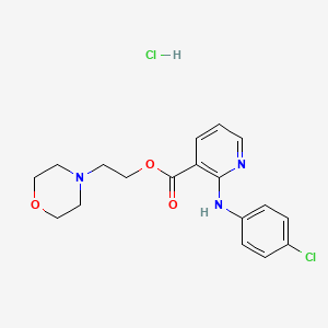 3-Pyridinecarboxylic acid, 2-((4-chlorophenyl)amino)-, 2-(4-morpholinyl)ethyl ester, monohydrochloride