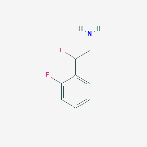 molecular formula C8H9F2N B1445401 2-Fluoro-2-(2-fluorophenyl)ethan-1-amine CAS No. 1380279-04-8