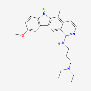 1,3-Propanediamine, N,N-diethyl-N'-(9-methoxy-5-methyl-6H-pyrido(4,3-b)carbazol-1-yl)-