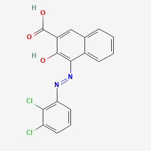 molecular formula C17H10Cl2N2O3 B14454069 2-Naphthalenecarboxylic acid, 4-[(2,3-dichlorophenyl)azo]-3-hydroxy- CAS No. 72121-71-2