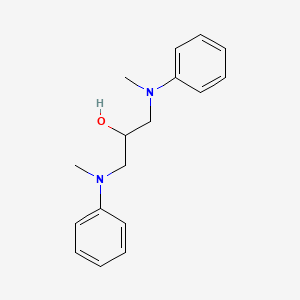 molecular formula C17H22N2O B14454075 1,3-Bis[methyl(phenyl)amino]propan-2-ol CAS No. 77893-38-0