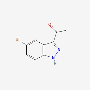 molecular formula C9H7BrN2O B1445409 1-(5-bromo-1H-indazol-3-yl)ethanone CAS No. 886363-74-2