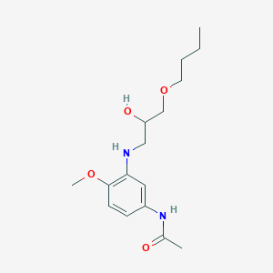 N-{3-[(3-Butoxy-2-hydroxypropyl)amino]-4-methoxyphenyl}acetamide