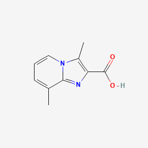molecular formula C10H10N2O2 B1445410 3,8-Dimethyl-imidazo[1,2-a]pyridine-2-carboxylic acid CAS No. 1159832-15-1