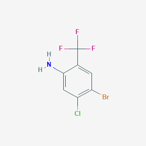 B1445411 4-Bromo-5-chloro-2-(trifluoromethyl)aniline CAS No. 1352343-74-8