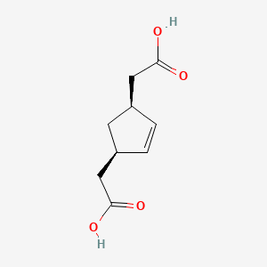 2,2'-[(1R,3S)-Cyclopent-4-ene-1,3-diyl]diacetic acid