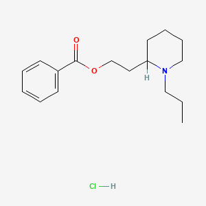 beta-(1-Propyl-2-piperidyl)ethyl benzoate hydrochloride