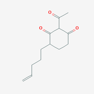 2-Acetyl-4-(pent-4-en-1-yl)cyclohexane-1,3-dione