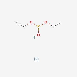 molecular formula C4H11HgO3P B14454153 Diethyl hydrogen phosphite--mercury (1/1) CAS No. 74475-14-2