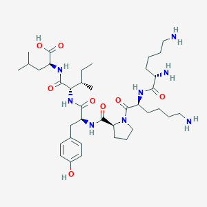 molecular formula C38H64N8O8 B144542 H-赖-赖-脯-酪-Ile-亮-OH CAS No. 139026-64-5