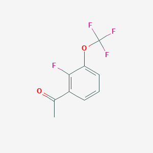 molecular formula C9H6F4O2 B1445423 2'-氟-3'-(三氟甲氧基)苯乙酮 CAS No. 1429321-84-5