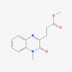 Methyl 3-(4-methyl-3-oxo-3,4-dihydroquinoxalin-2-yl)propanoate