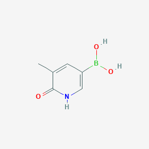 molecular formula C6H8BNO3 B1445425 6-羟基-5-甲基吡啶-3-基硼酸 CAS No. 1356087-46-1