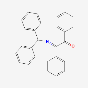 molecular formula C27H21NO B14454267 Ethanone, [(diphenylmethyl)imino]diphenyl- CAS No. 71690-10-3