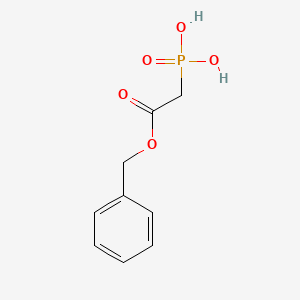 molecular formula C9H11O5P B14454272 Acetic acid, phosphono-, 1-(phenylmethyl) ester CAS No. 77530-34-8