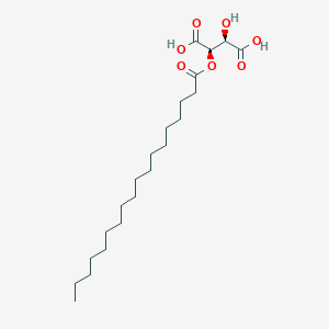 molecular formula C22H40O7 B14454289 (2R,3R)-2-Hydroxy-3-(octadecanoyloxy)butanedioic acid CAS No. 72654-73-0