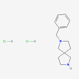 molecular formula C14H22Cl2N2 B1445433 2-苄基-2,7-二氮杂螺[4.4]壬烷二盐酸盐 CAS No. 920531-65-3