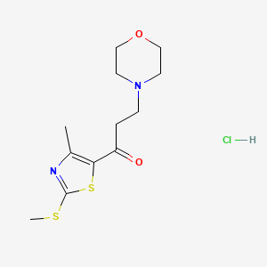 1-(4-Methyl-2-(methylthio)-5-thiazolyl)-3-(4-morpholinyl)-1-propanone hydrochloride