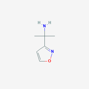 B1445436 2-(1,2-Oxazol-3-yl)propan-2-amine CAS No. 1401526-13-3